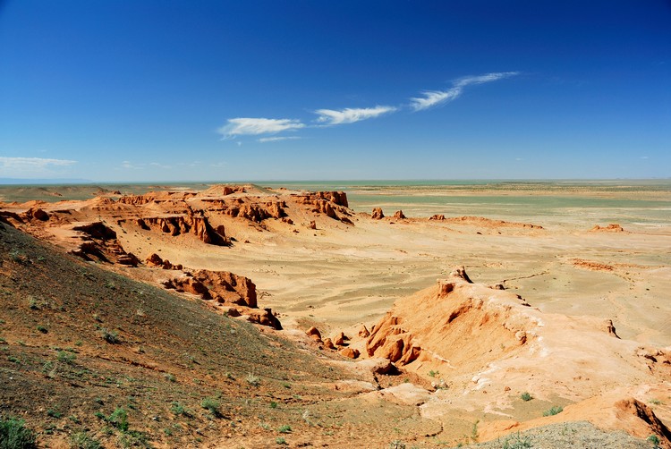 Bayanzag, les falaises de feu du désert de Gobi, Mongolie