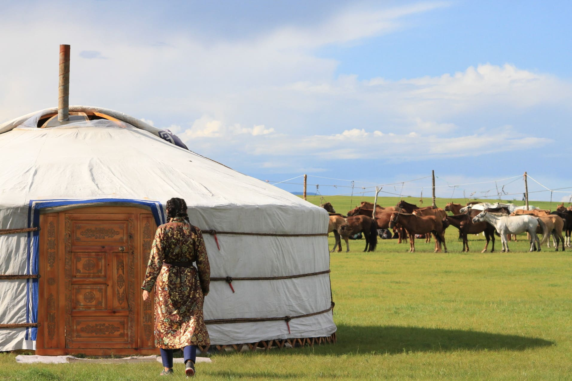 femme-chevaux-yourte-mongolie